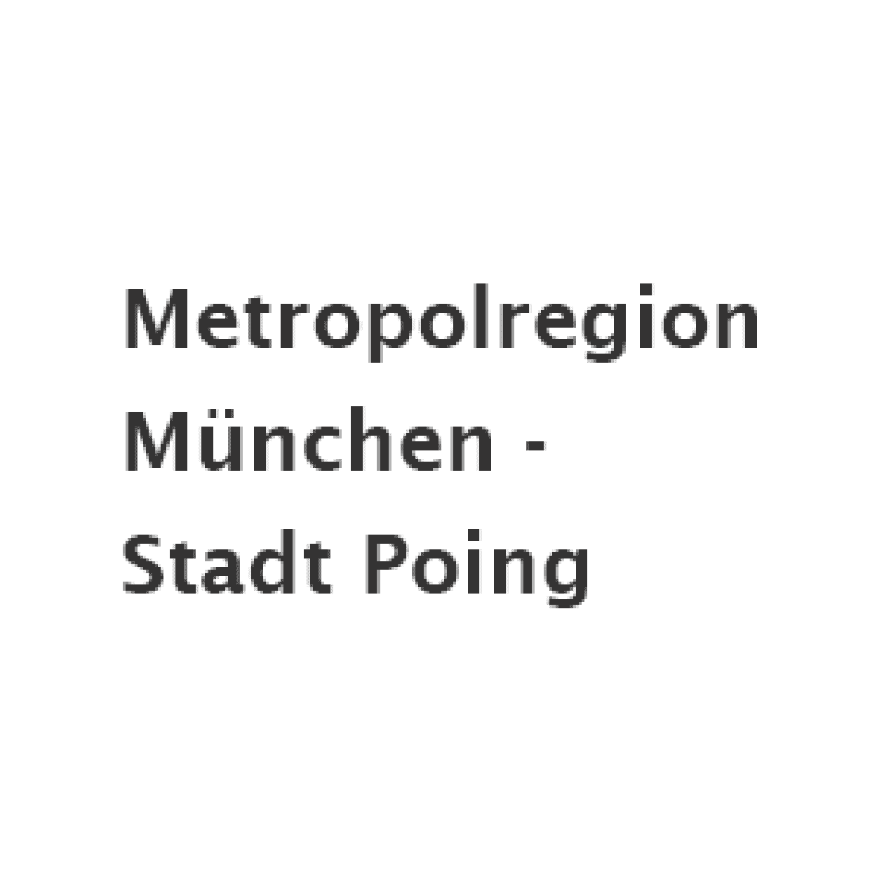 Metropolregion München - Stadt Poing