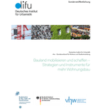 Cover Sonderveröffentlichung Baulandmobilisierung vom Deutschen Institut für Urbanistik